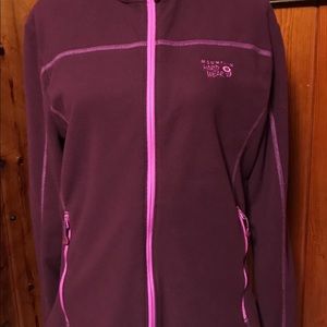 Mountain Hardware, purple polar tech, zip jacket.